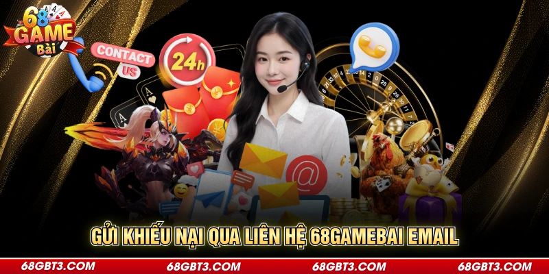 Gửi khiếu nại qua liên hệ 68GAMEBAI email 